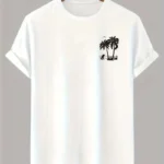 20/1 تيشيرت صيفي بأكمام قصيرة الأكمام بأكمام قصيرة من الأمام مطبوع عليه طبعة من الأمام