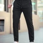 Erkek Diagonel Mikro dokulu Cepli Beli Lastilki Pantolon