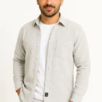 Erkek Fitilli Kadife Cepli Gömlek Oversize Rahat Kalıp