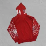 كارديغان رجالي مطبوع عليه خيوط عنكبوتية مطبوع عليها خيوط عنكبوتية