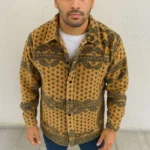 Erkek Polar Fermuarlı Sweatshirt – Kapüşonsuz, Cepli, Yumuşak Dokulu, Oversize Rahat Kalıp, Kışlık Sıcak Tutan Fermuarlı Üst - Sarı