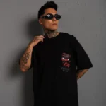 Erkek Sırt Baskılı A Kalite Oversize T-shirt