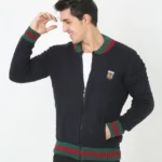 Erkek Tam Fermuarlı Triko Hırka