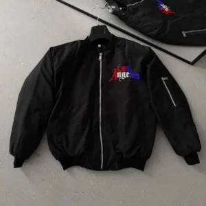 Los Angeles Bomber Mont – Fermuarlı, Cepli, Kapitone Astarlı, Bahar ve Kış Günlük Kullanım İçin Unisex Ceket