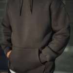 تي شيرت سويت شيرت أساسي من ثلاثة خيوط ممشط ثلاثي الغزل - مدخن