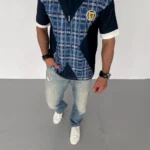 Unisex Bisiklet Yaka Baskılı Oversize T-Shirt