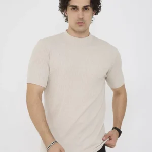 Unisex Bisiklet Yaka Slim fit T-Shirt