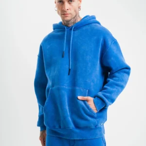 Unisex Double Oversize Kapşonlu Yıkamalı SweatShirt