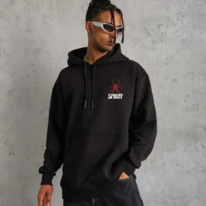 Unisex Kapşonlu Baskılı Sweetshirt