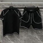 Unisex Karoyaka Dikişli Şortlu Takım