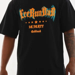 Unisex Kuşgözü Detaylı Baskılı Oversize T-Shirt