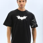 تي شيرت مطبوع من الأمام والأكمام للجنسين مطبوع من الأمام والأكمام