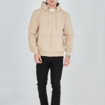 Unisex Tam Fermuarlı Kapşonlu SweatShirt