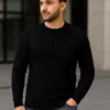 Erkek Fitilli Triko Kazak 2’li Set Bej Beyaz Kalın Dokuma Pamuklu Regular Fit Bisiklet Erkek Fitilli Triko Kazak 2’li Set Bej Beyaz Kalın Dokuma Pamuklu Regular Fit Bisiklet
