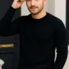 Erkek Fitilli Triko Kazak 2’li Set Bej Beyaz Kalın Dokuma Pamuklu Regular Fit Bisiklet Erkek Fitilli Triko Kazak 2’li Set Bej Beyaz Kalın Dokuma Pamuklu Regular Fit Bisiklet