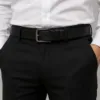 Erkek Hakiki Deri 4 Cm Klasik Kemer Metal Tokalı Günlük Ve Klasik Kullanım