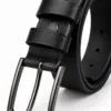 Erkek Hakiki Deri 4 Cm Klasik Kemer Metal Tokalı Günlük Ve Klasik Kullanım