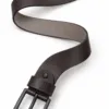 Erkek Koyu Kahverengi 4 Cm Metal Tokalı Kot Ve Kumaş Pantolon Kemeri
