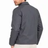 Erkek Su İtici Rüzgar Keser Astarlı Tam Fermuarlı 4 Mevsim Regular Fit Mont Ceket - Füme
