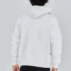 Erkek 3 İplik Pamuklu Kapüşonlu Tam Fermuarlı Cepli Hoodie Sweatshirt - Beyaz Erkek 3 İplik Pamuklu Kapüşonlu Tam Fermuarlı Cepli Hoodie Sweatshirt - Beyaz